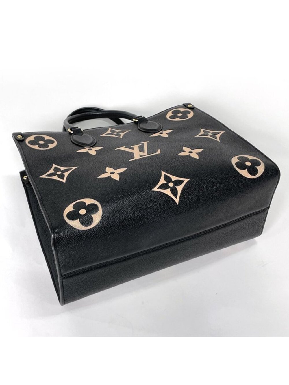 Louis Vuitton On The Go MM Tote Bicolor 2-Way Shoulder Bag Monogram Empreinte - Picture 2 of 10
